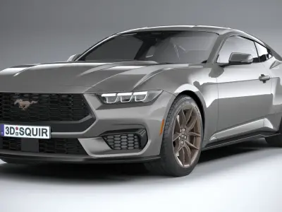 Mustang 2024 LowPoly 3D model