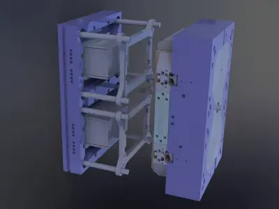 Injection mold making-Plastic case mold making 3D model