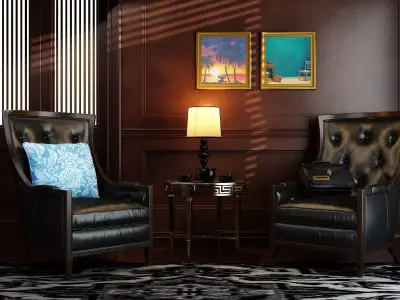Livingroom - Royal Darkroom 3D model