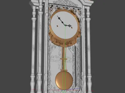 Classic Wall Clock 3D model