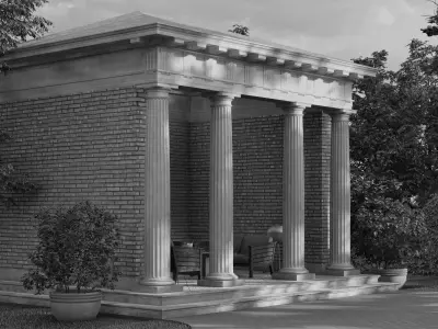 gazebo Doric column 3D model