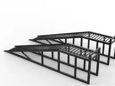 Metal Ramp 3D model