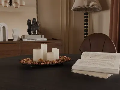 Modern Classic Dining Area  3D model