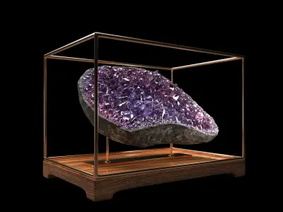 decorative mineral stones 3D model