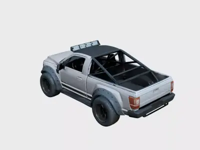 Urban Concept Pickup Truck Custom Show Vehicle Design 03 3D model