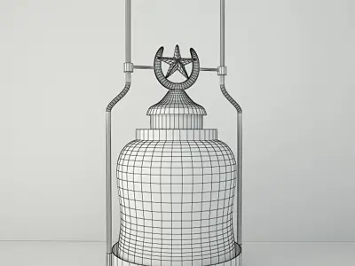 Horse Shoe Lantern Candleholder Set 3D model