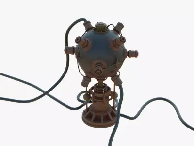 Nuclear reactor Low-poly 3D model