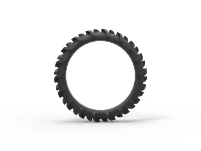 Rear tire of Swamp buggy Scale 1 to 25 3D print model