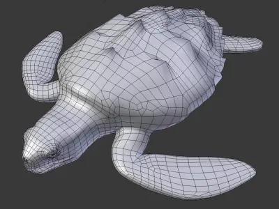 Sea turtle 3D model