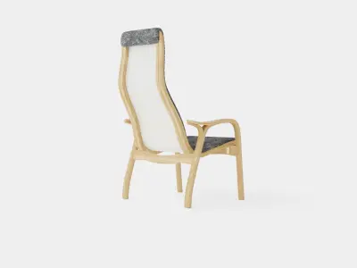 Woolen Armchair Low-poly 3D model