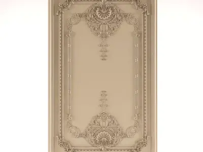 Classic Wall Panel 1 3D model