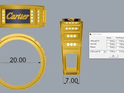Man Ring Luxury 3D print model