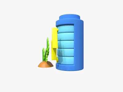 Eco Battery 3D model