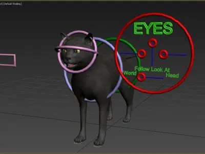 British CAT Low-poly 3D model