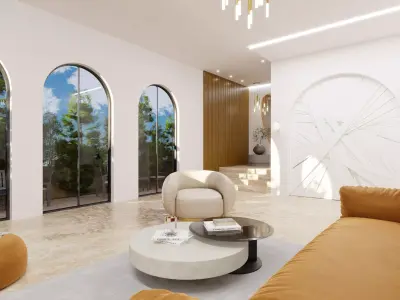 Cozy Reception scene 3D model