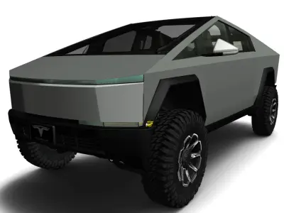 TESLA CYBERTRUCK  Low-poly 3D model