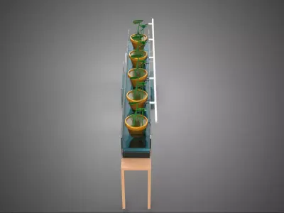 HYDROPONIC GROWTH PLANT FARMING DRIP IRRIGATION SYSTEM GARDENING 3D model