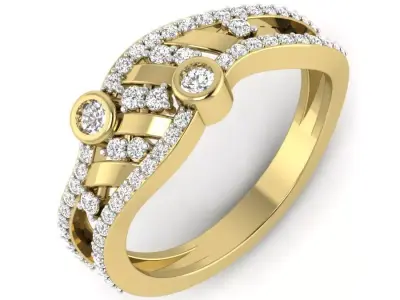 new rings collection 3D print model 3D print model
