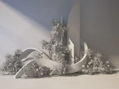 Floristry Fine art display 3D model