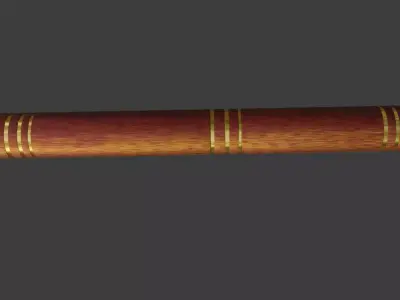weapon wooden sword 3D model