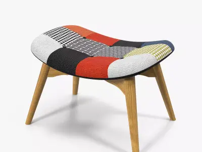 Patchwork Foot Seat 3D model