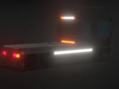 truck low-poly Free 3D model