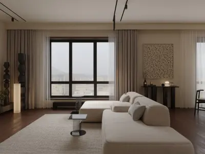 Living room 3D model 14
