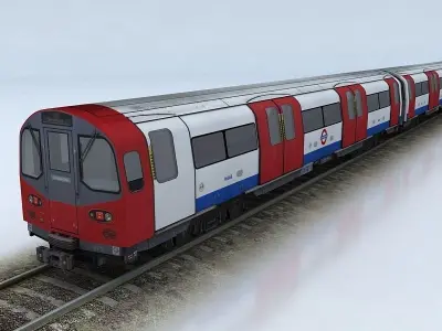 LONDON TUBE STOCK 1995 Low-poly 3D model