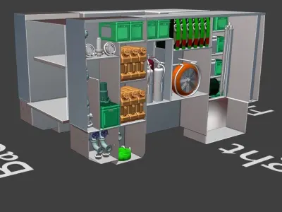 Firetruck material 3D model