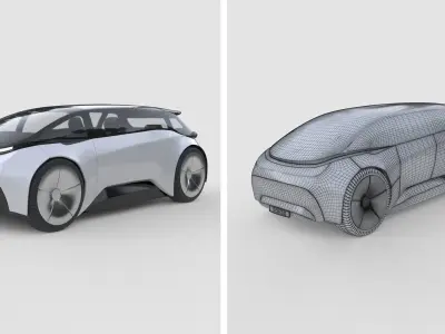 Futuristic Urban Minivan 3D model