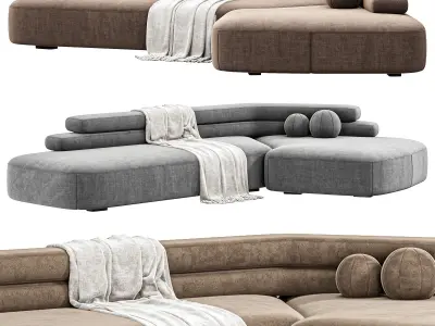 Rift Sofa By Moroso 3D model