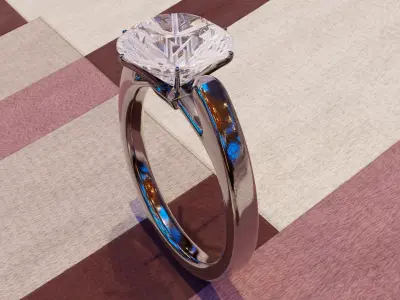 Diamond Ring from Mun 3D print model