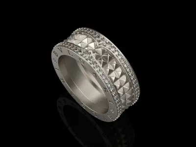 Bvlgari wedding ring model 333 3D print model