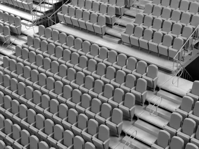 Theatre Raked Seating 3D model