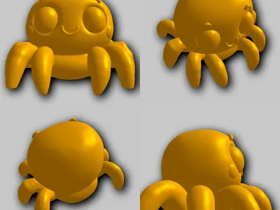 Spider 3D print model