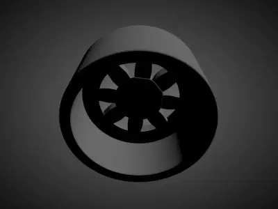 ROSE PETAL scalable and printable rims 3D print model