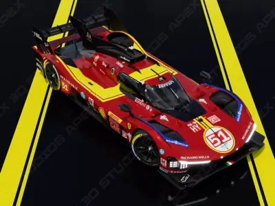 Ferrari 499P WEC 2025 - Deluxe Edition 3D model