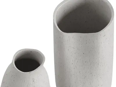 Fiora Handmade Ceramic Vases 3D model