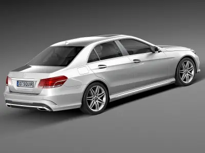  Mercedes-Benz E-Class AMG Sedan 2015 3D model