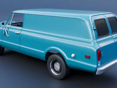 Chevrolet Panel Truck 1970 3D print model