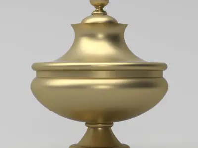 Carved Finial 3D model