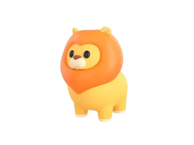 Lion Character 3D model purchase