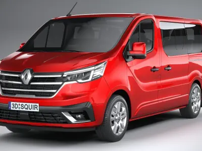 Renault Trafic Van L1H1 passenger 2021 3D model