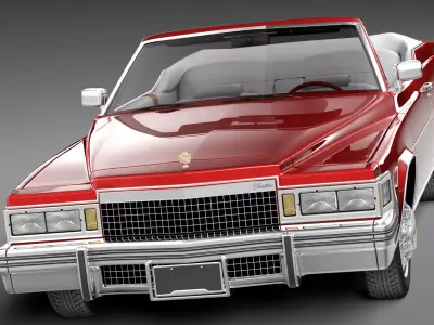 Cadillac DeVille Convertible 1977 3D model