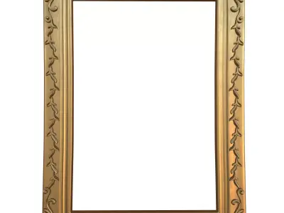 Frame Mirror Ornamental Baroque Style - Vol 08 3D model