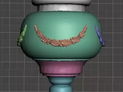 Facade decorative jar 3D print model