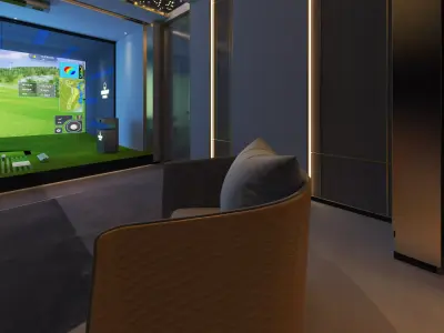 golf interior 3D model