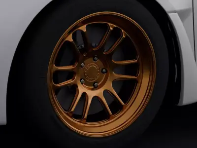 Cosmis Racing XT 206R Aftermarket Wheel Low-poly 3D model