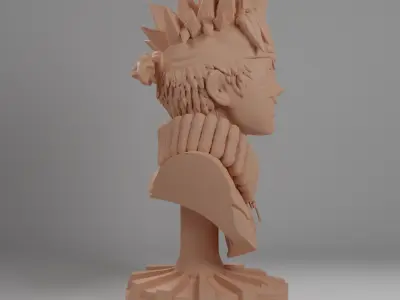 Naruto bust 3D Print 3D print model