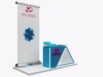  Booth Exhibition Stand a476a 3D model